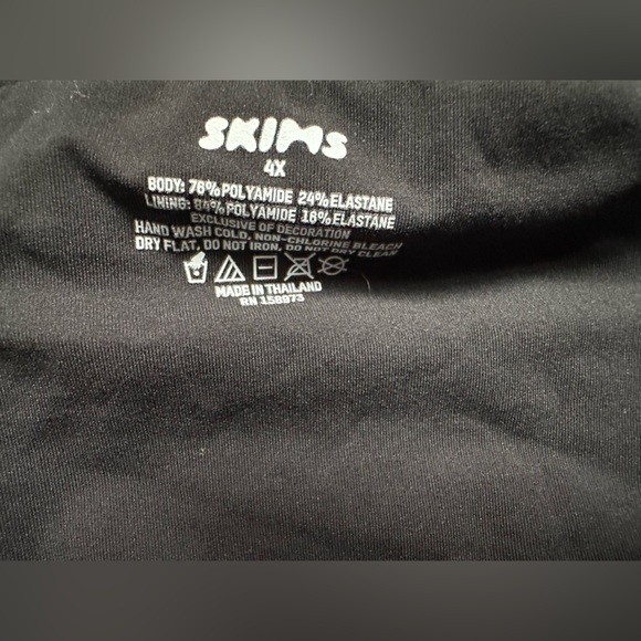 NWOT SKIMS Fits Everybody bandeau strapless bra 4X black - Picture 5 of 9